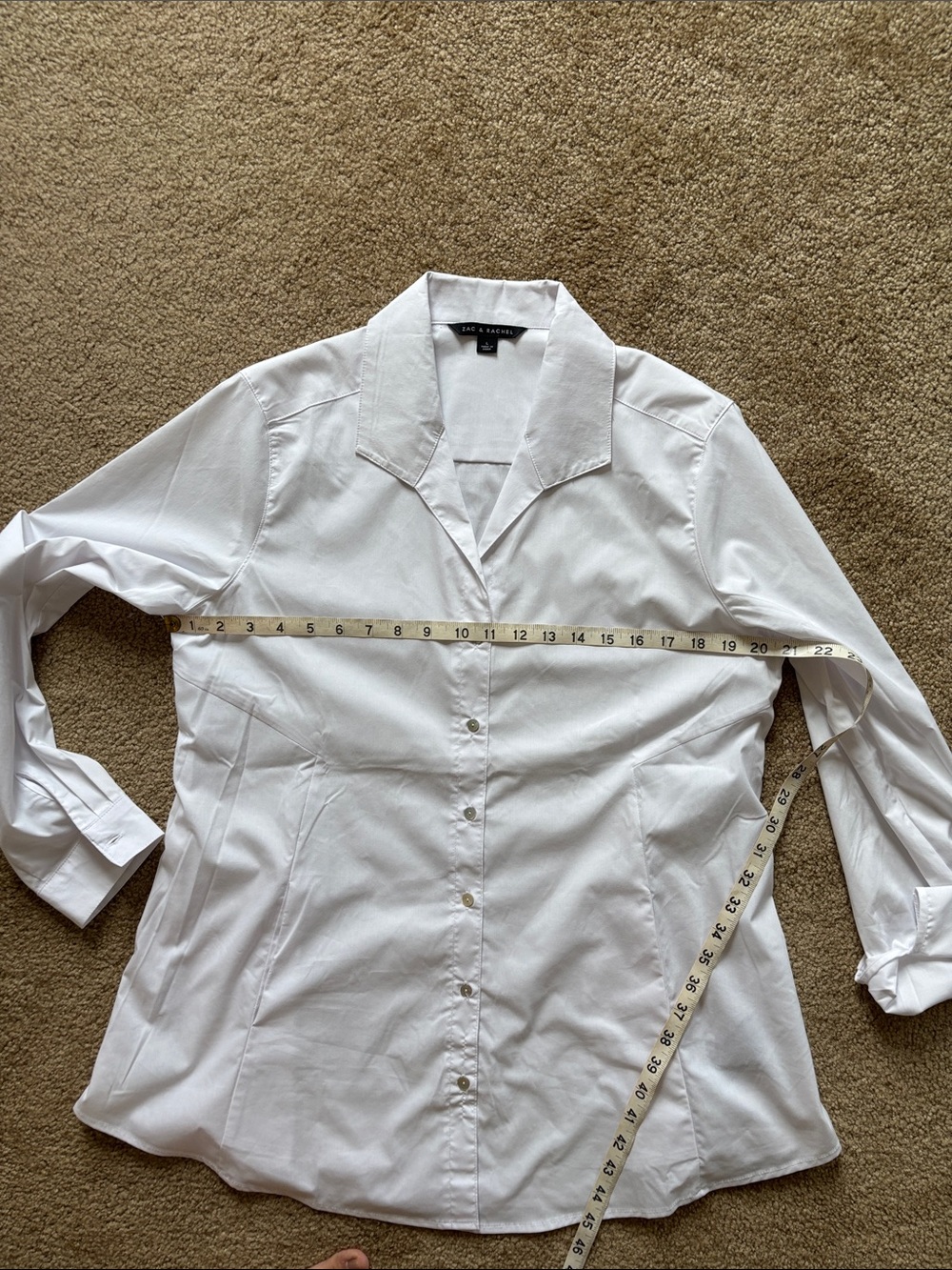 Zac & Rachel White Button-Down Shirt - Picture 7 of 7